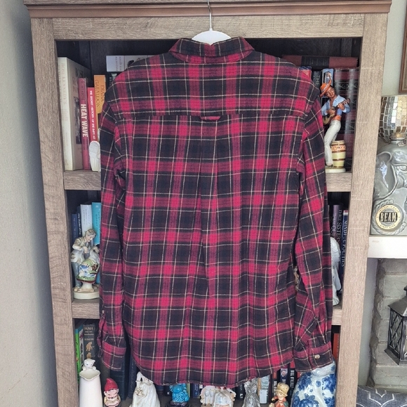 RedHead Red and Black Plaid Casual Shirt - Picture 6 of 7